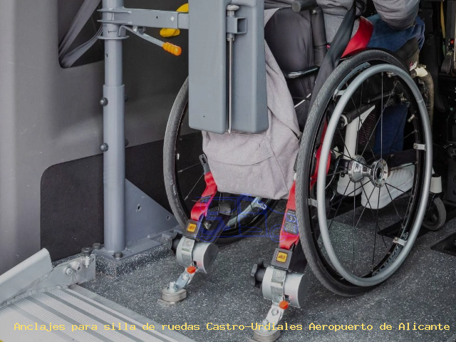 Sujección de silla de ruedas Castro-Urdiales Aeropuerto de Alicante